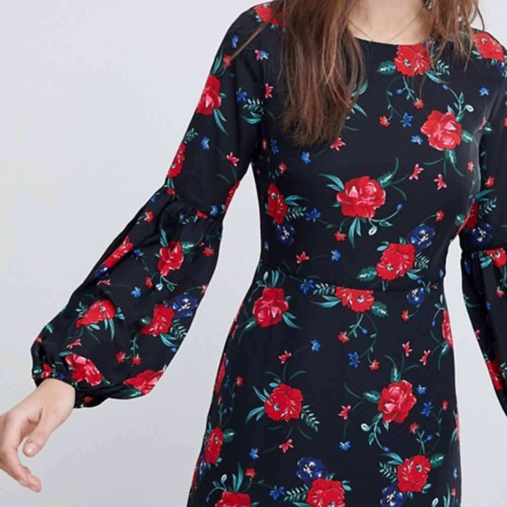 NWT ASOS Fashion Union Floral Maxi Prairie Dress